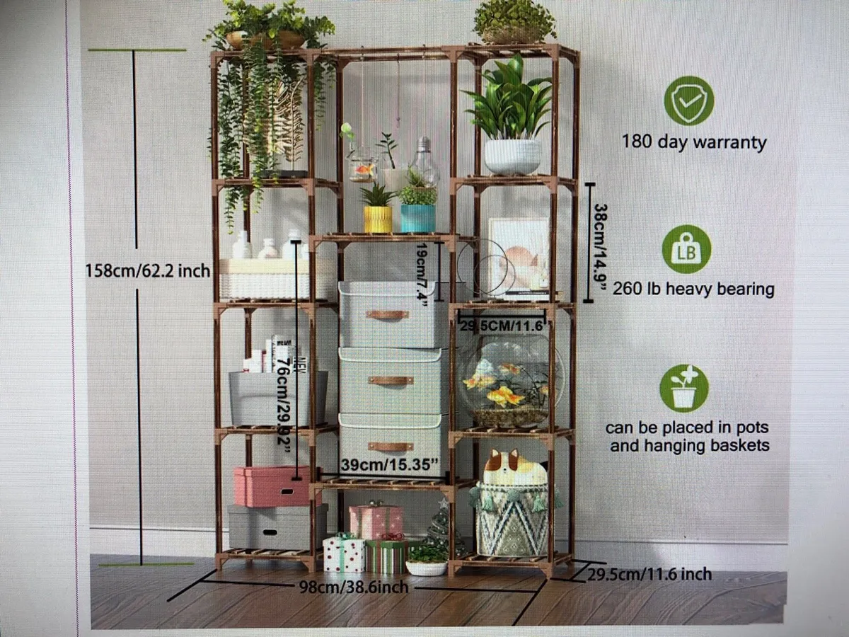 Wooden plant stand - Image 2