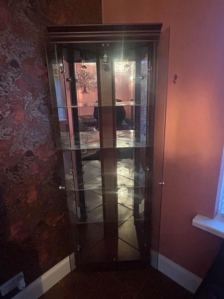 Mahogany Glass cabinet - Image 2