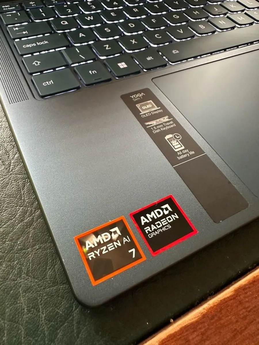 As new laptop Lenovo Yoga Slim 7 14 Ryzen AI 7  16GB RAM  1TB SSD Like New in teal (open to reasonable offers) - Image 4