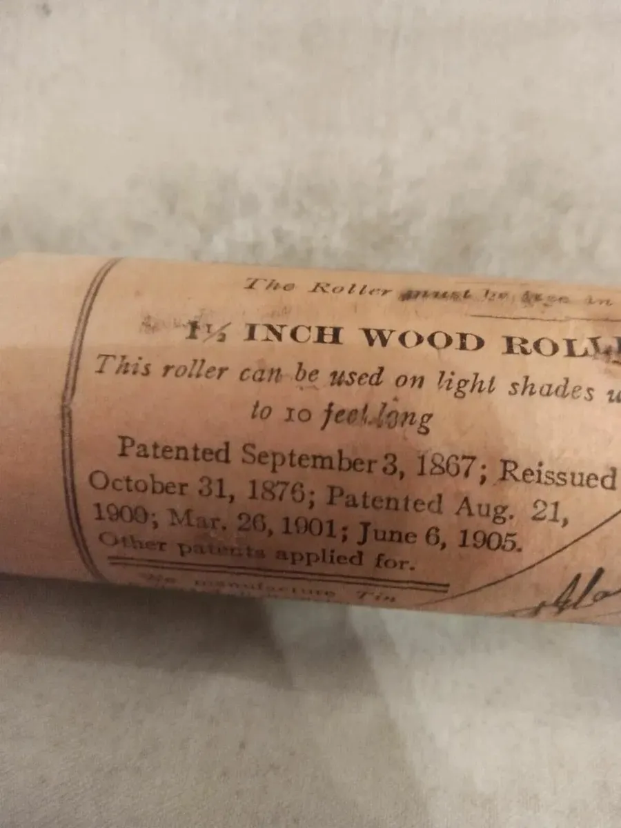 Antique Victorian Shop Window Blind - Image 3