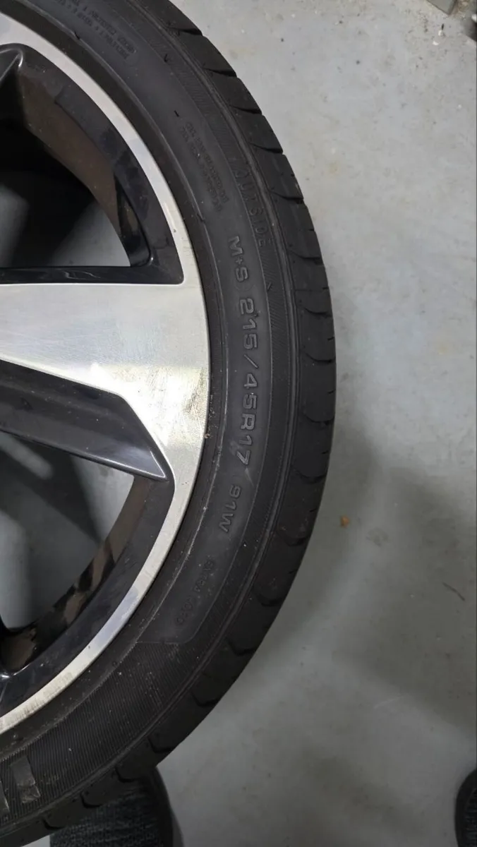 VW Polo GTI 17" Alloy Wheels x4 with Tyres - Image 4