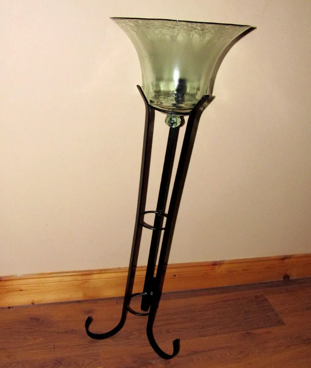 Tall Floor Vase Stand Glass Bowl Decorative - Image 3