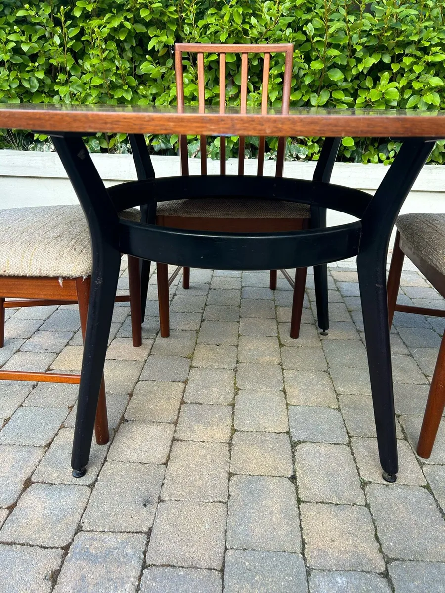 Mid century G plan table and 4 chairs - Image 3