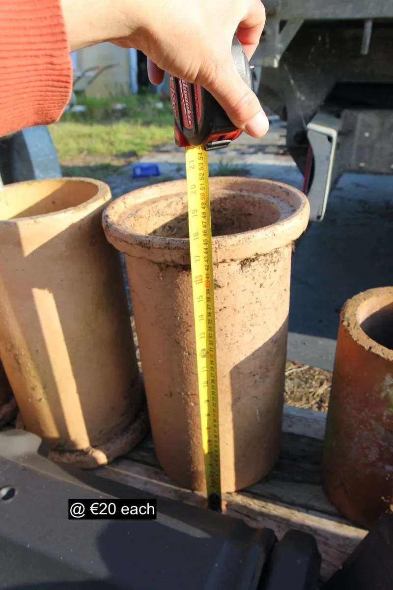 Two Hole Crested Ridge Tiles + Clay Chimney Flues - Image 3