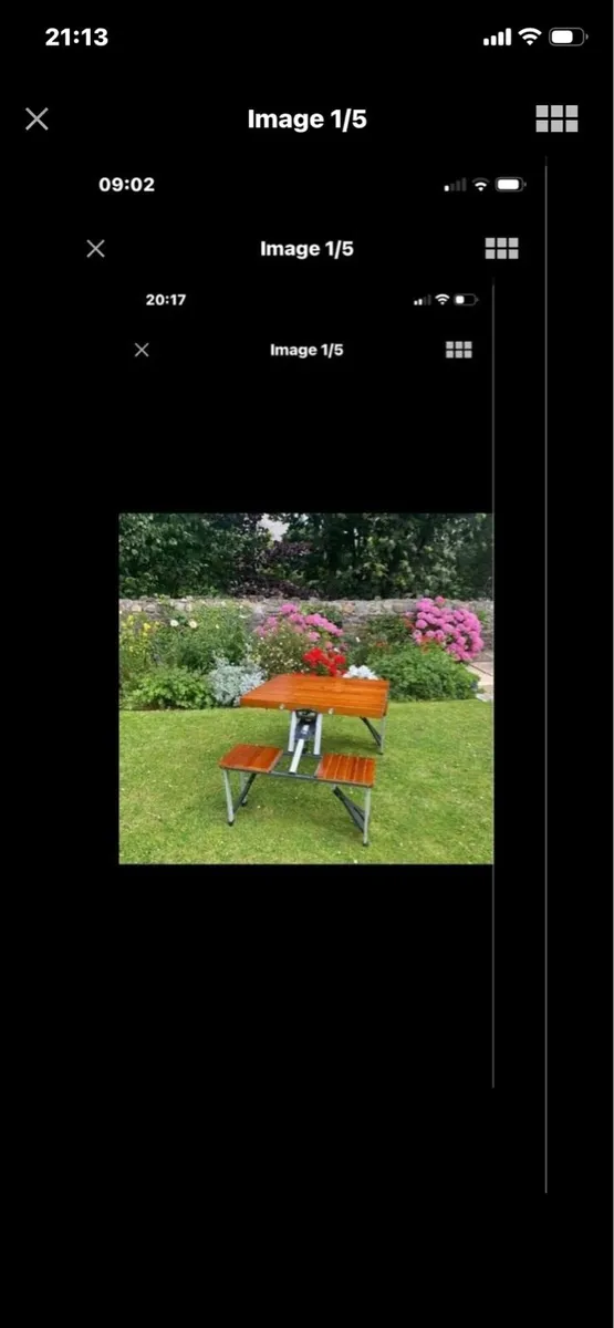 Portable Timber Picnic Table Set - Image 1