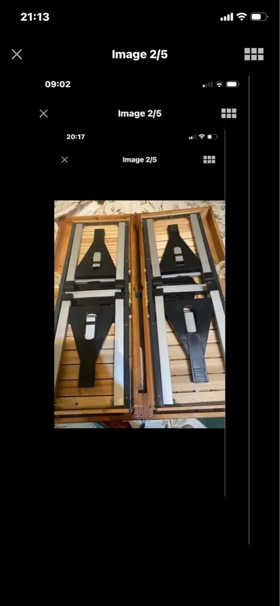 Portable Timber Picnic Table Set - Image 2