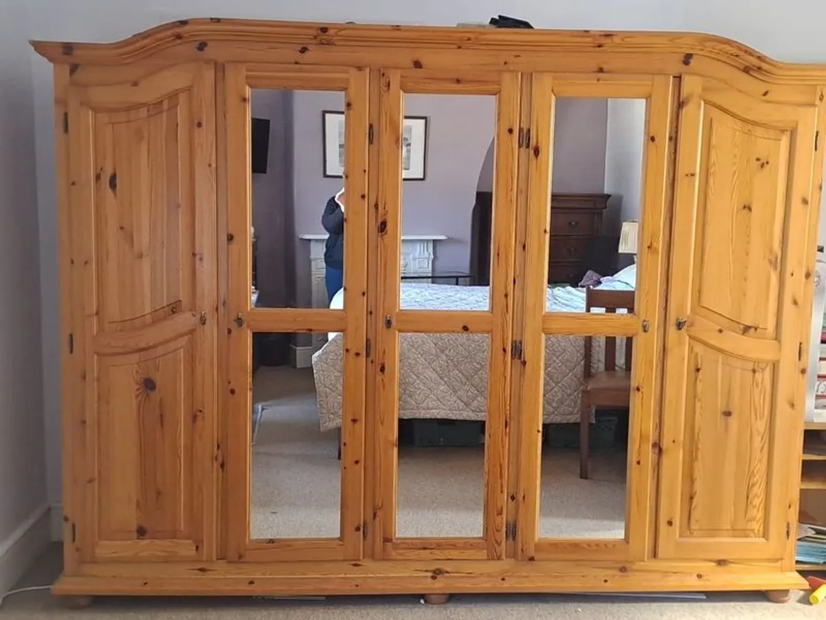 Pine Large Wardrobe - Image 1
