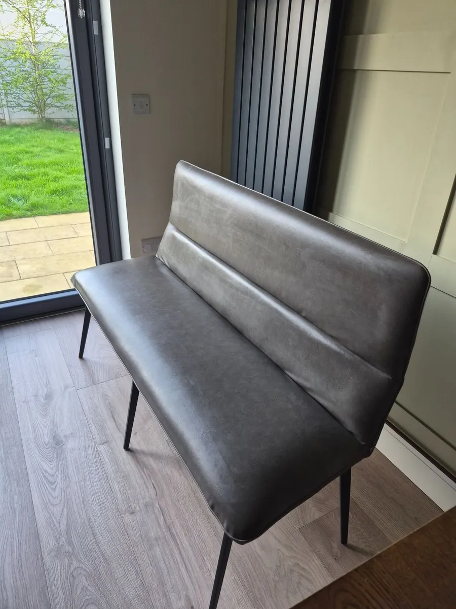 EZ Living Clarcol Grey Kitchen Bench - Image 2