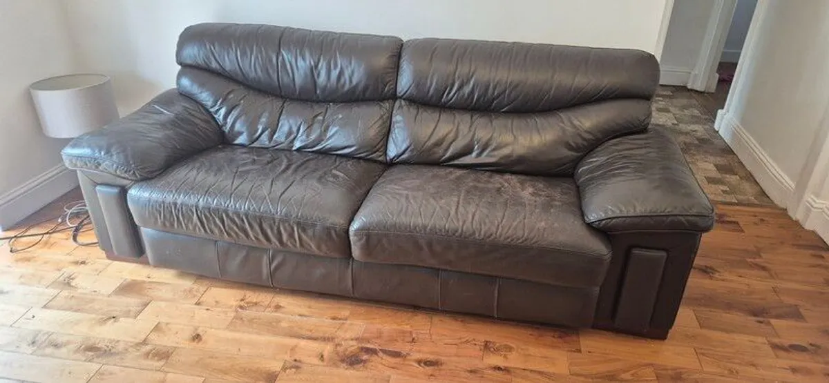 Leather Sofa - Image 1