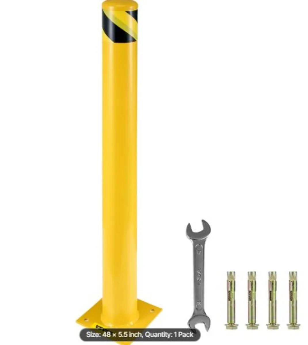 Safety Bollard 122 cm x 14 cm, Safety Barrier - Image 1