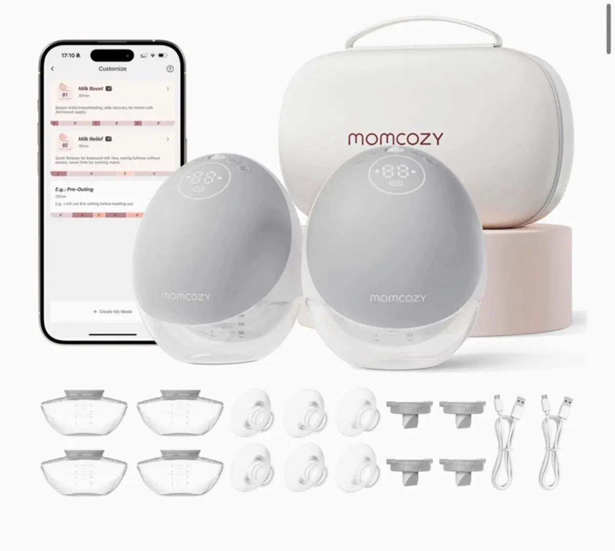 Momcozy m9 double wearable mobile breast pump - Image 2