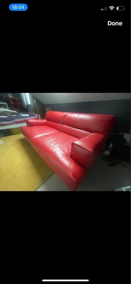Genuine Leather Couch - Image 2
