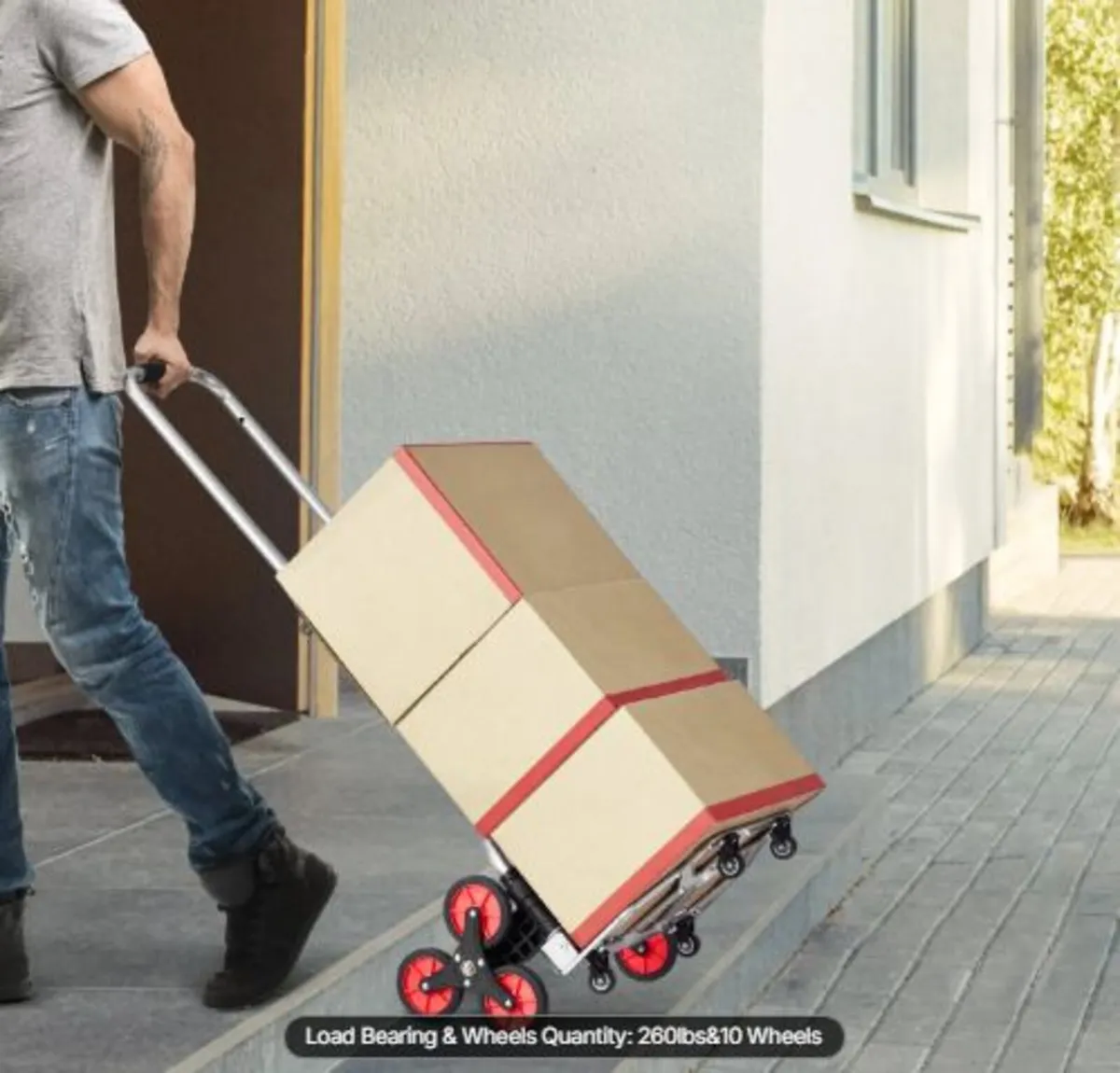 Stair Climbing Cart, 260 lbs Capacity Stair Climb - Image 4