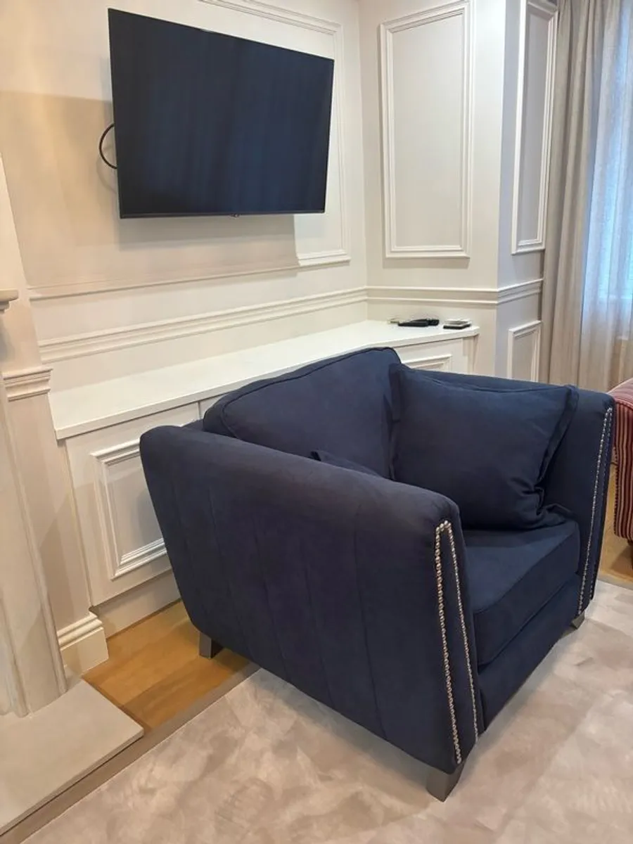 Navy Loveseat - Image 2