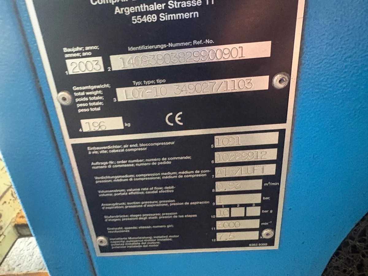 Compair L07 screw compressor - Image 2