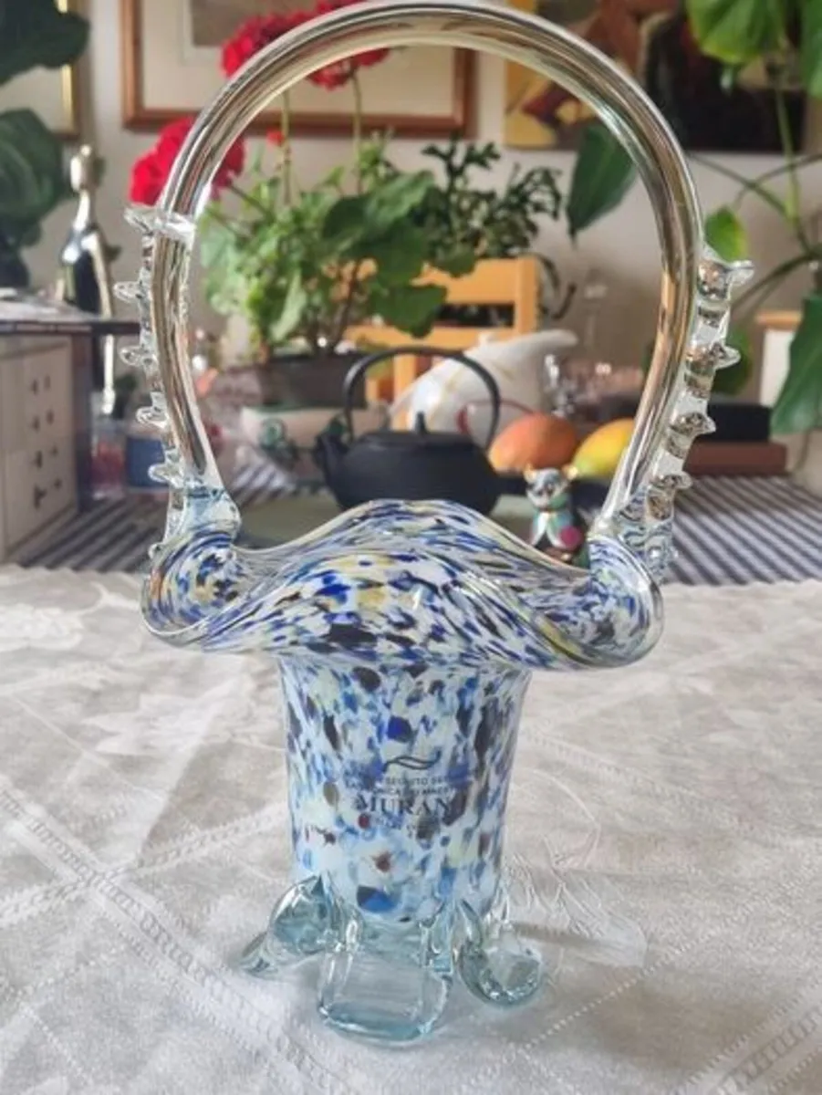 Murano glass basket - Image 1