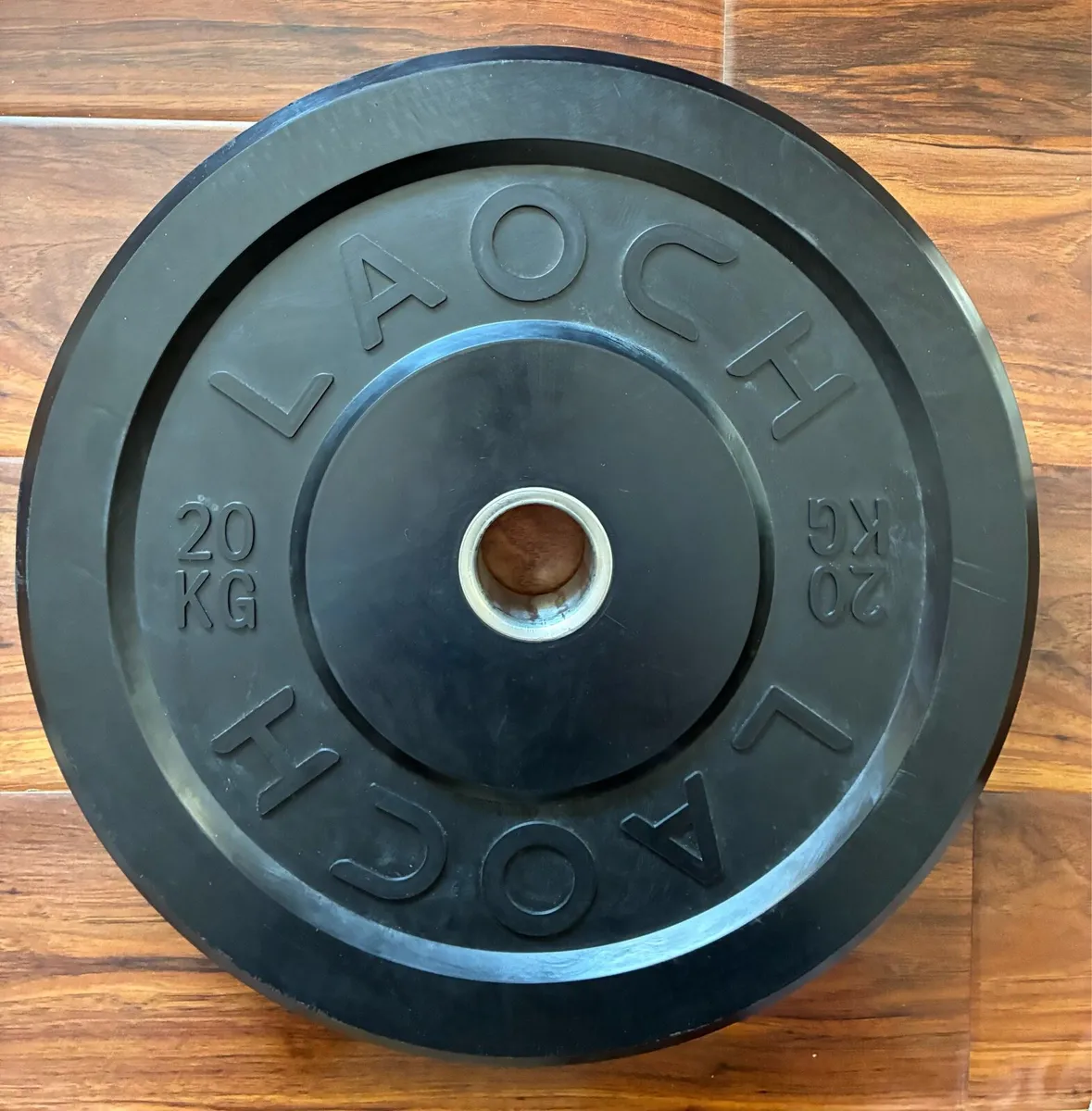 Black Bumper Plate weights(125kg)  and 2x barbells - Image 2