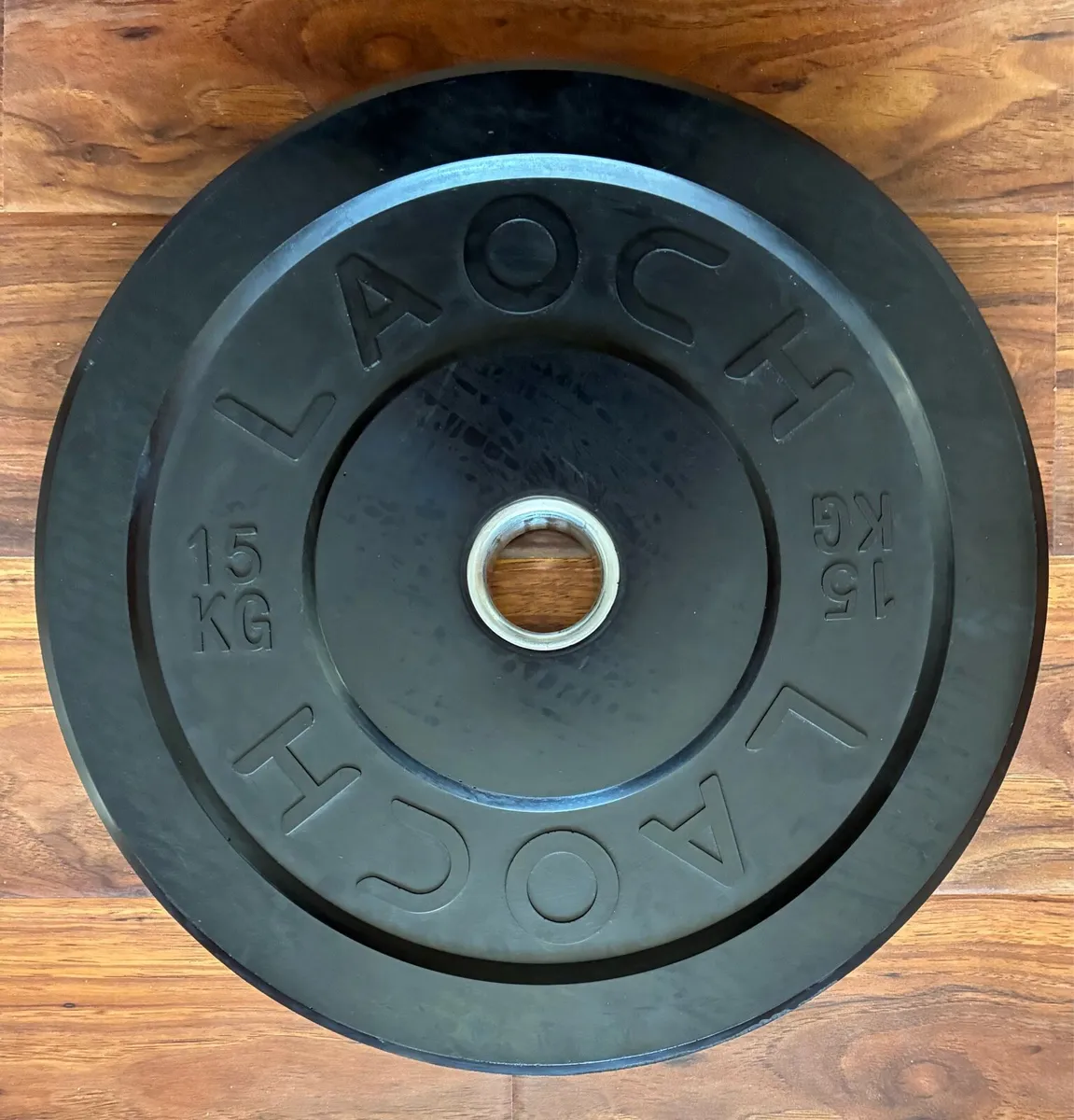 Black Bumper Plate weights(125kg)  and 2x barbells - Image 3