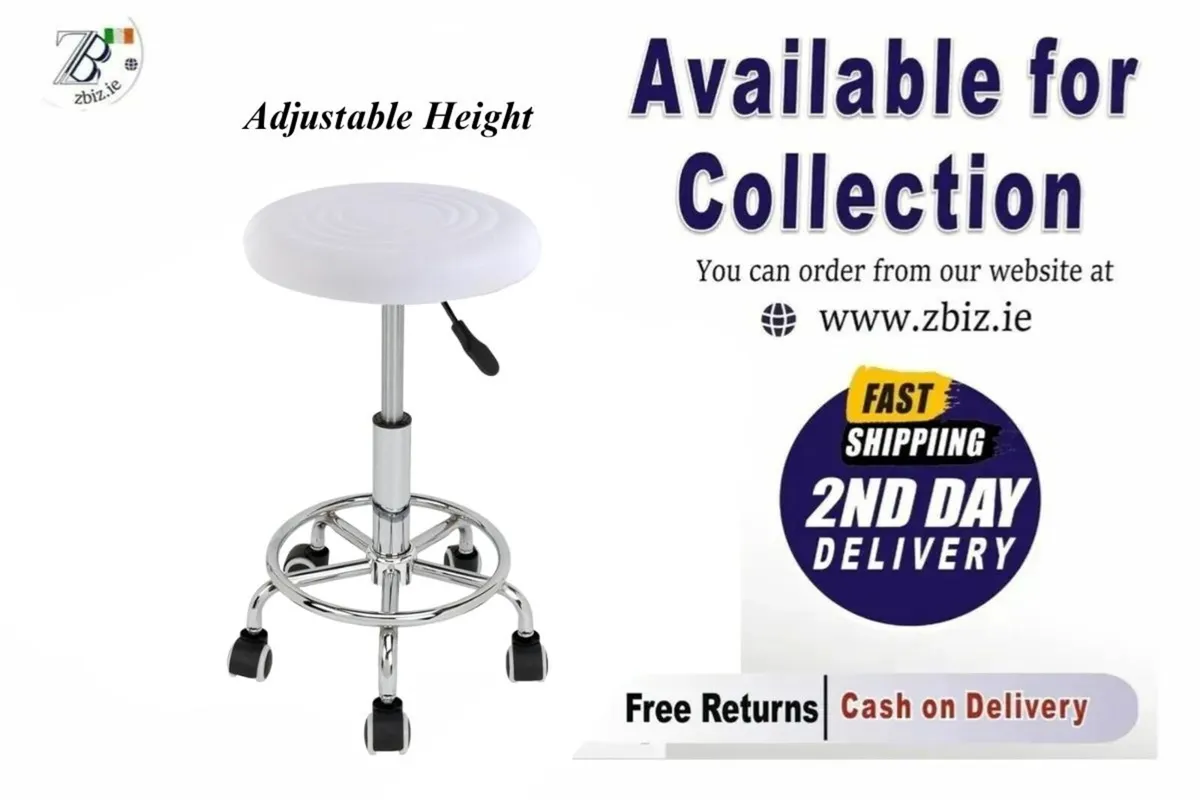 Adjustable Hydraulic Saddle Stool Without Backrest - Image 1