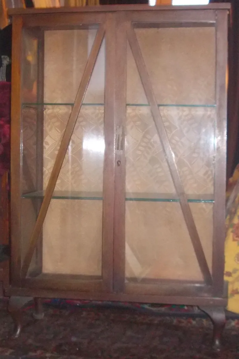 Wood and Glass Bookcase - Image 2