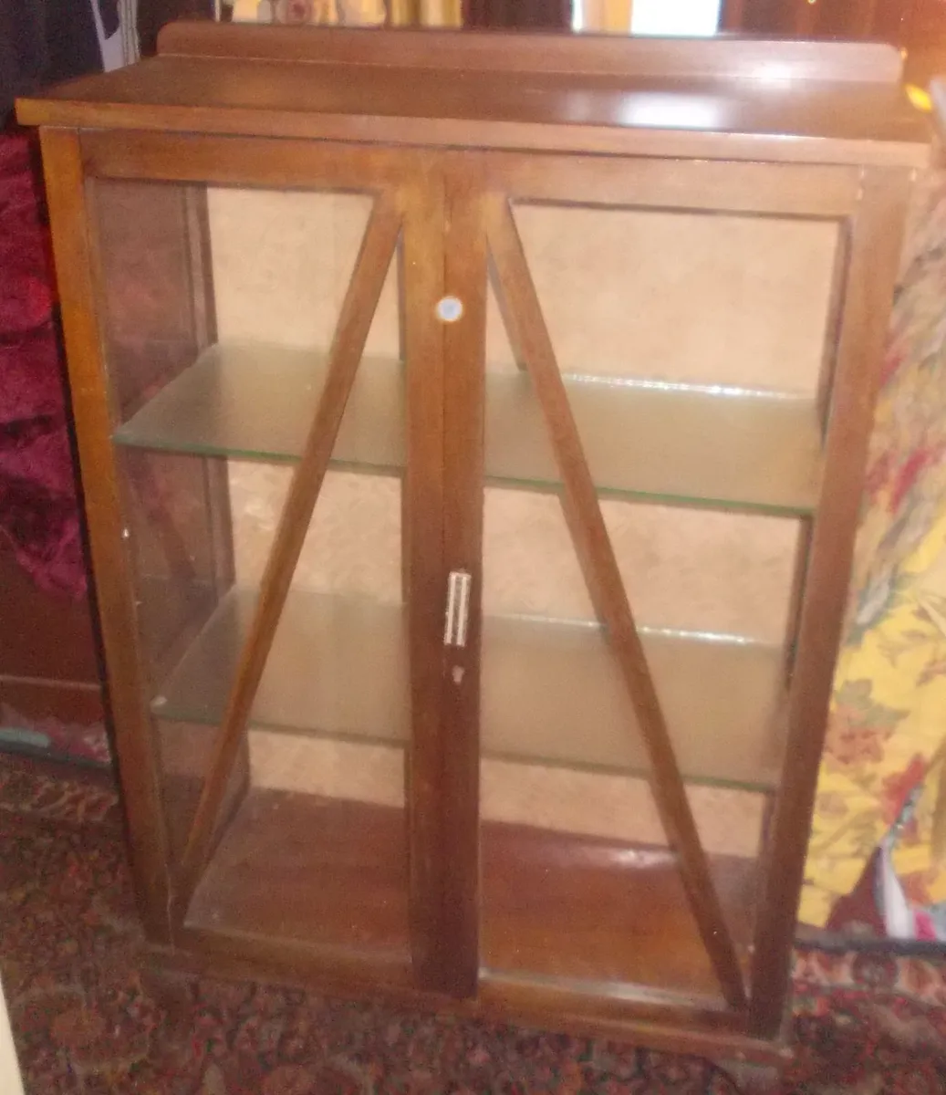 Wood and Glass Bookcase - Image 3