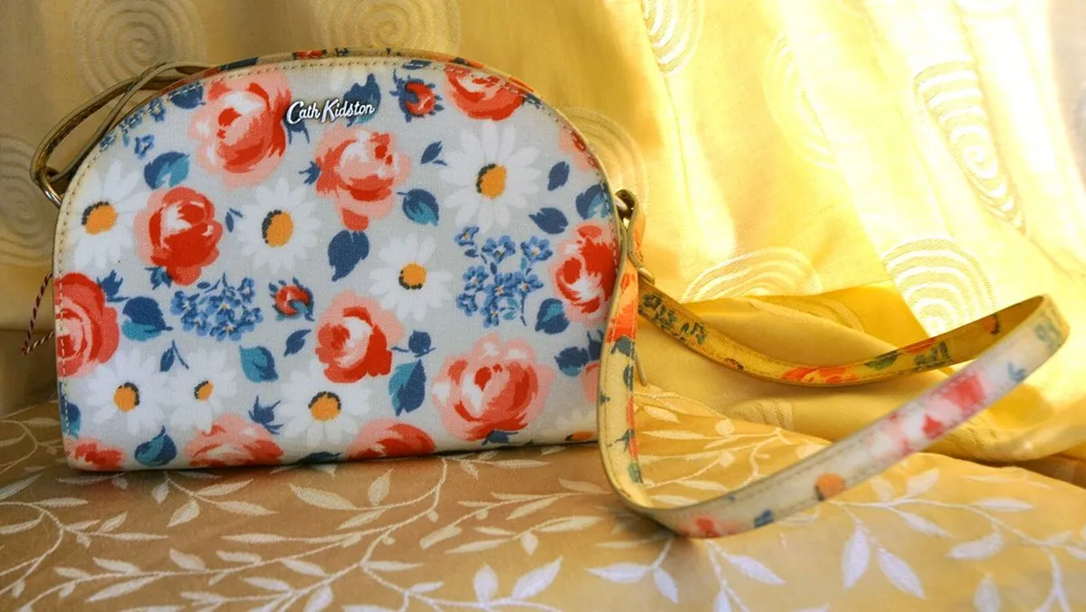 Designer Handbag, Blue and Red, by Cath Kidston - Image 1