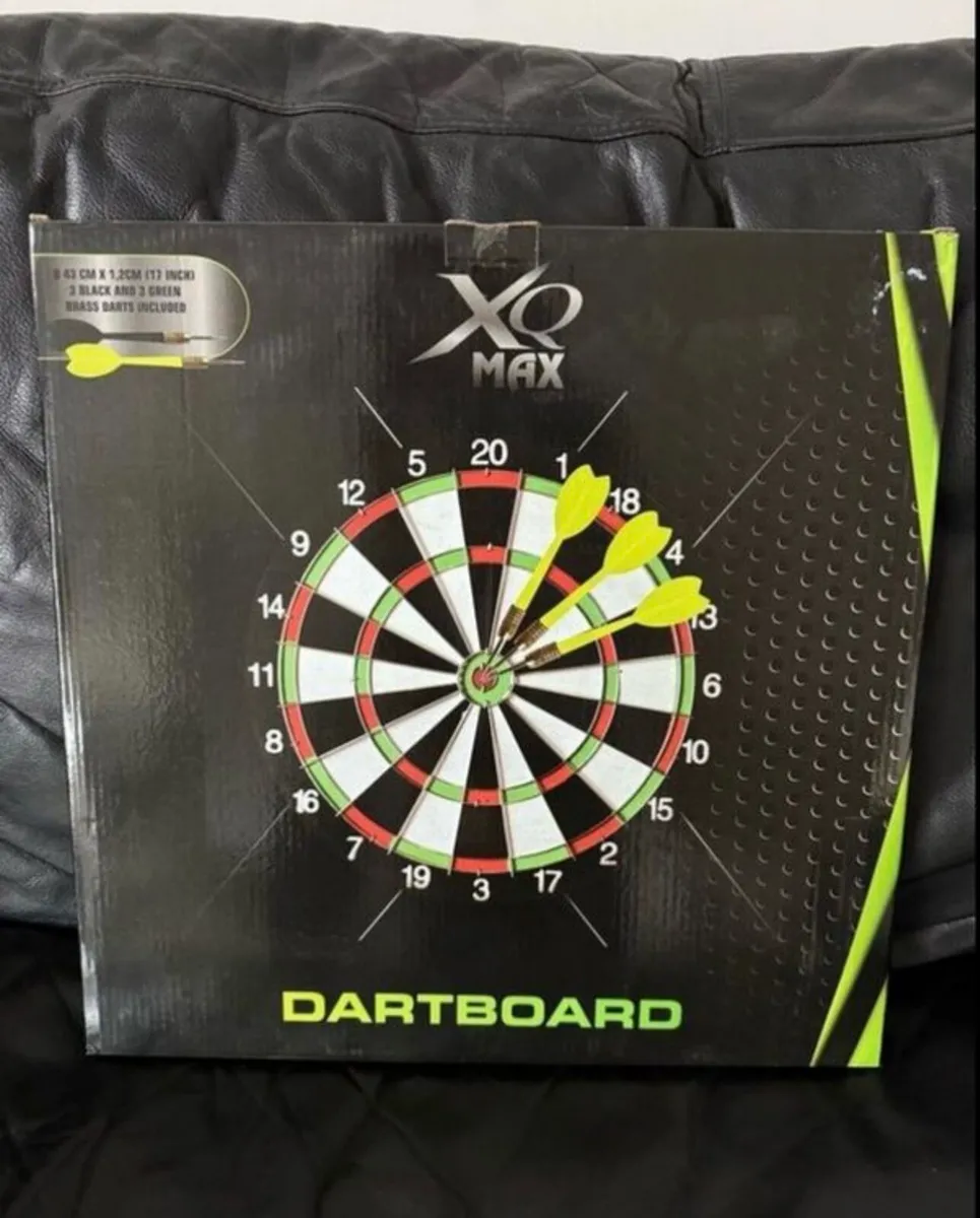 Brand new hard dartboard, dart board, in box