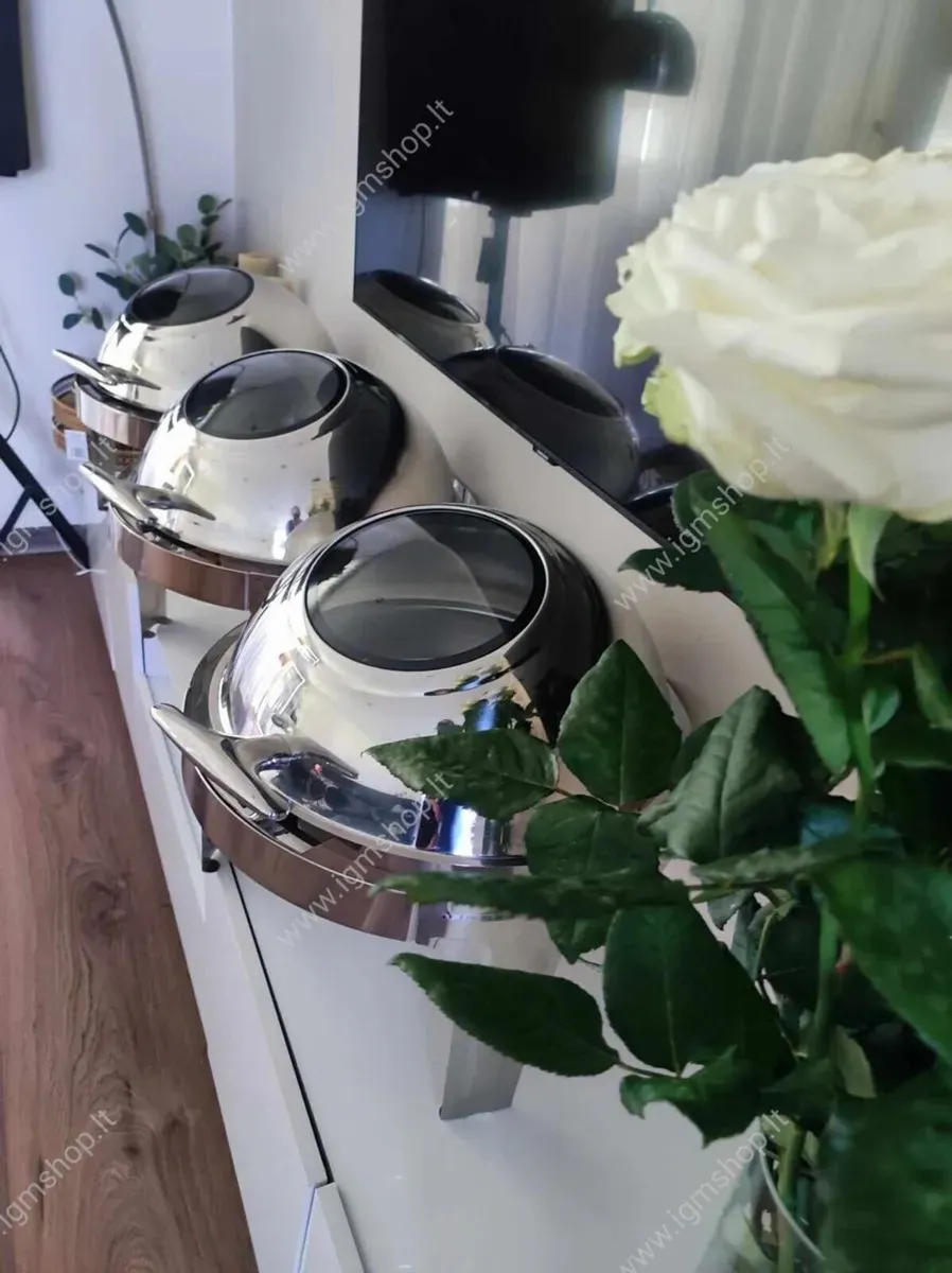 6 Litre Round Buffet Chafing Dish Brand new - Image 2