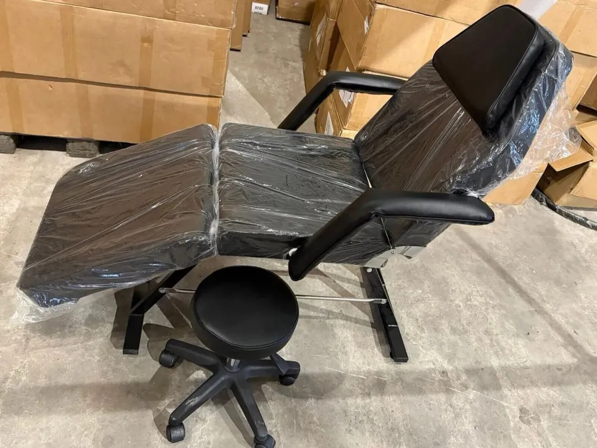 Beauty bed chair therapy bed with stool brand new - Image 1