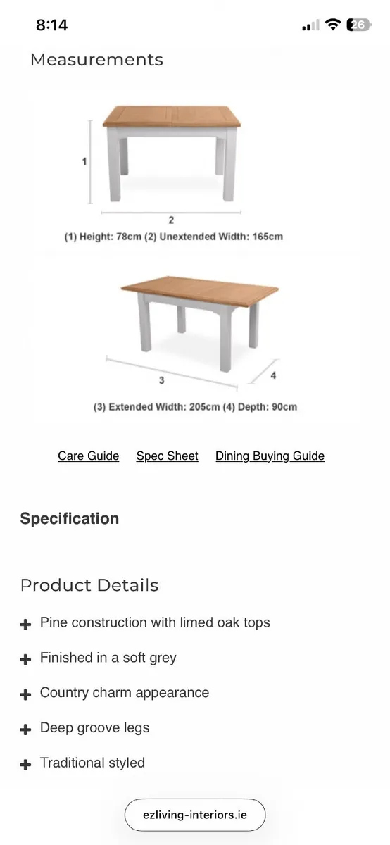 Dining Table and Chairs - Image 1