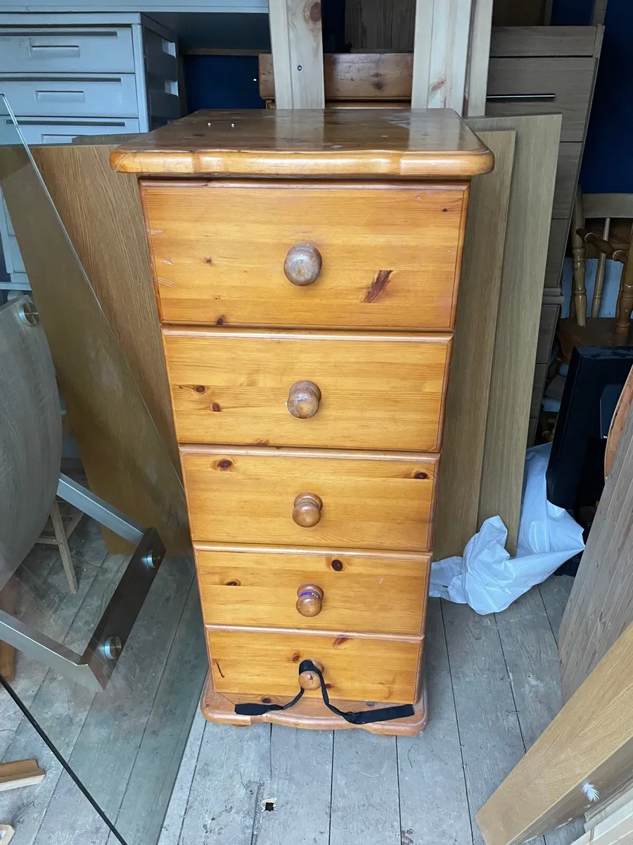 Large tall boy chest of drawer - Image 1