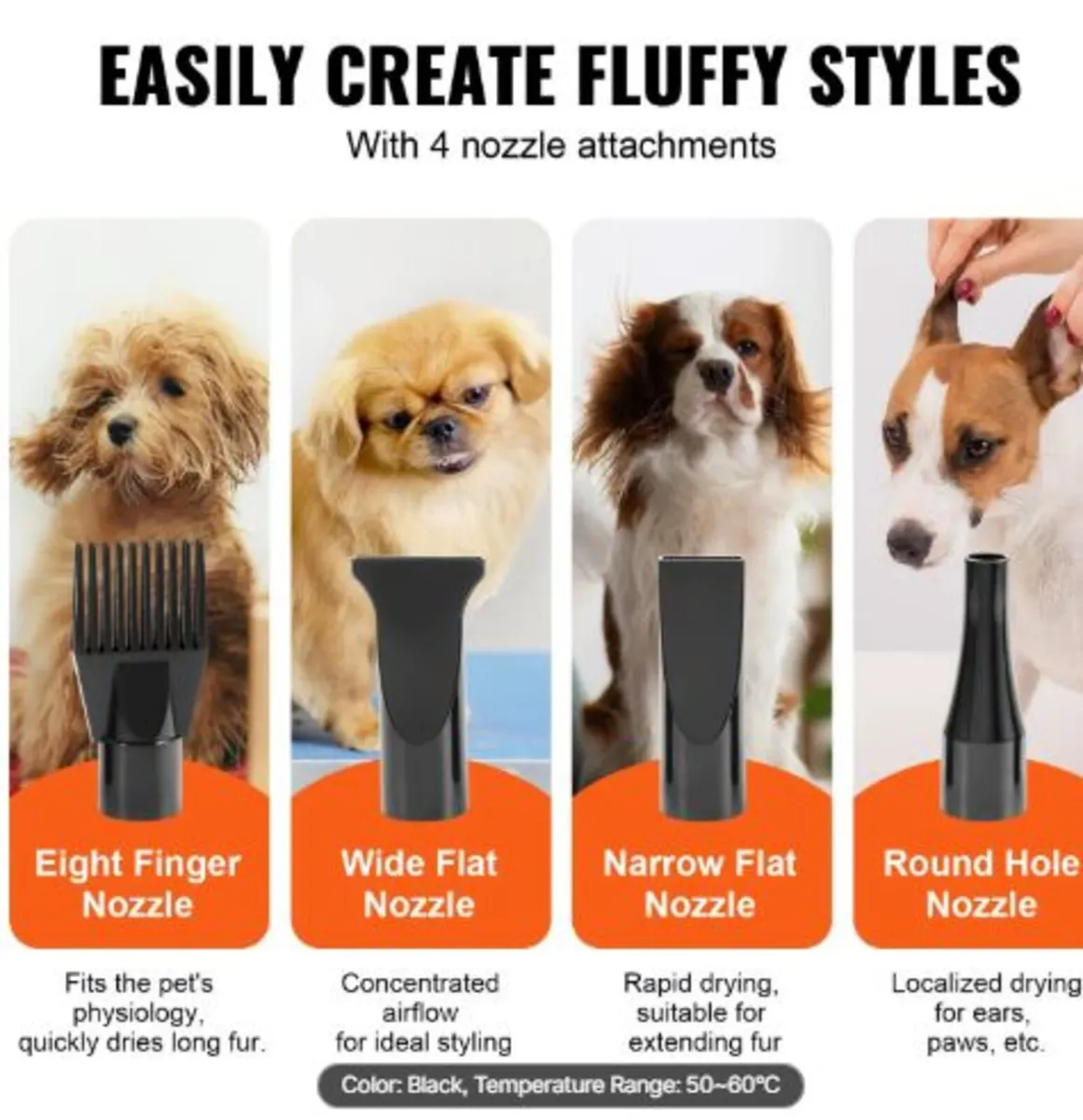 Dog Dryer,2000W/2.7HP Dog Blow Dryer,Pet Grooming - Image 3