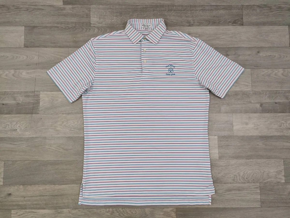 Peter Millar The Island Golf Club Polo Short M/L - Image 1