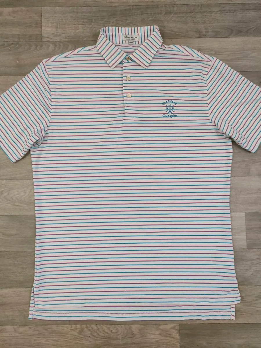 Peter Millar The Island Golf Club Polo Short M/L - Image 2