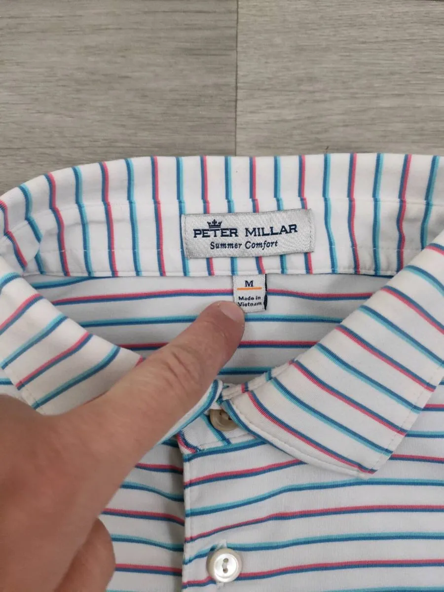 Peter Millar The Island Golf Club Polo Short M/L - Image 4