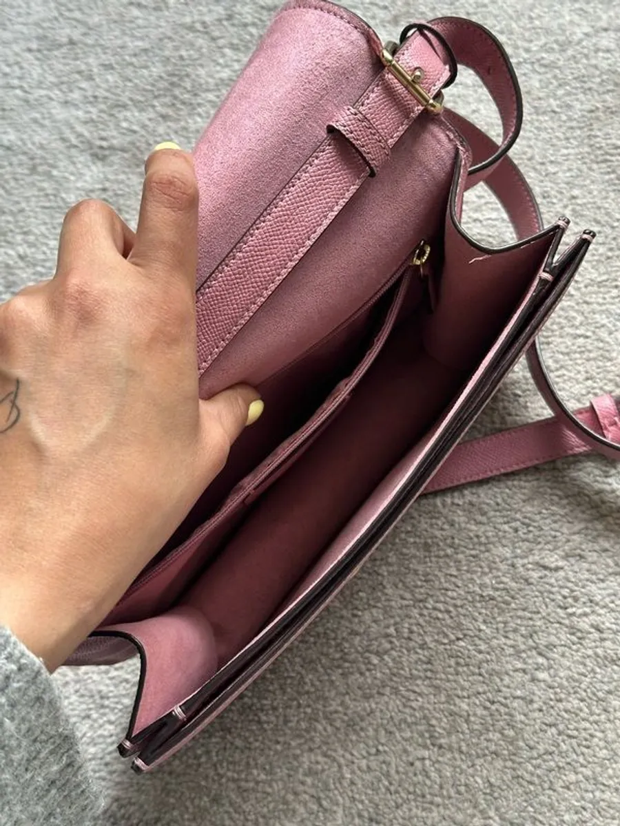 Coach Pink Leather Crossbody Bag, Genuine, Excellent Condition - Image 4