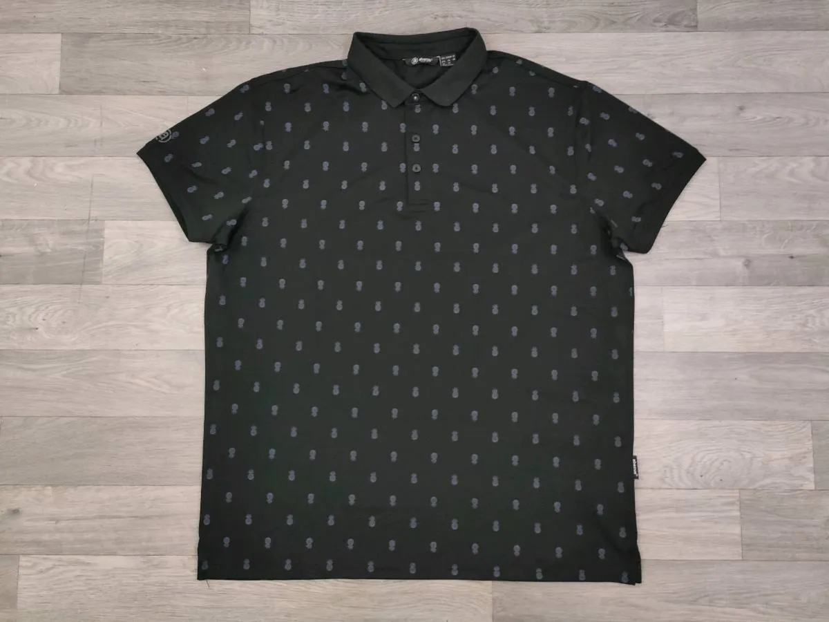Abacus Patterned Golf Polo Shirt Mens XXL - Image 1