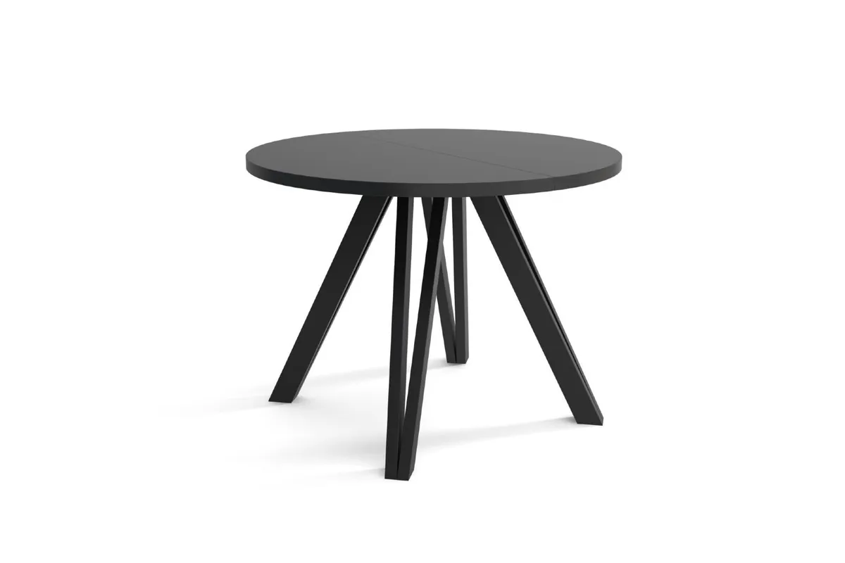 Marco Modern Extendable Round Dining Table 100-140 - Image 2