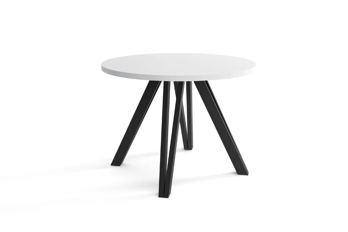 Marco Modern Extendable Round Dining Table 100-140 - Image 3