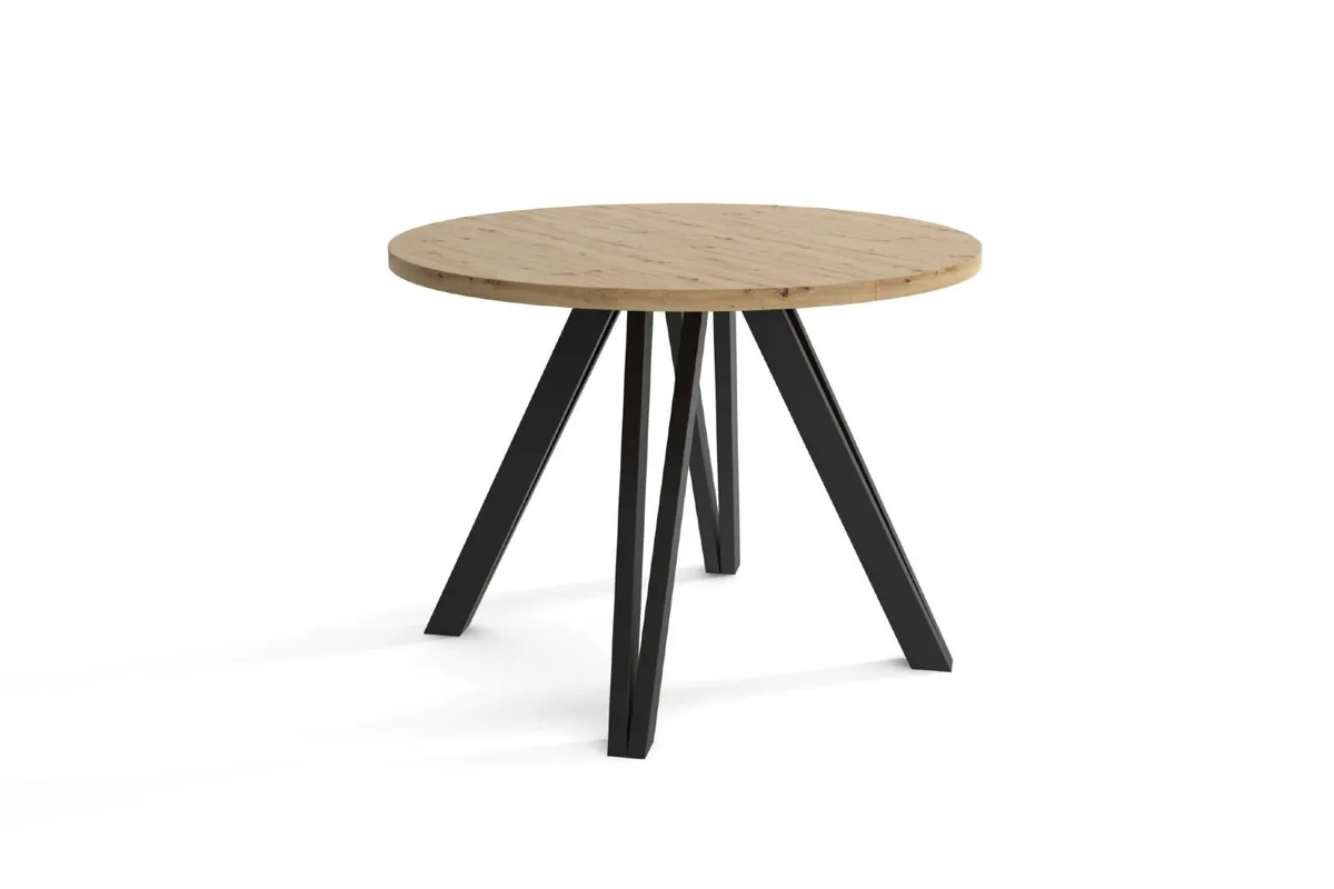 Marco Modern Extendable Round Dining Table 100-140 - Image 4