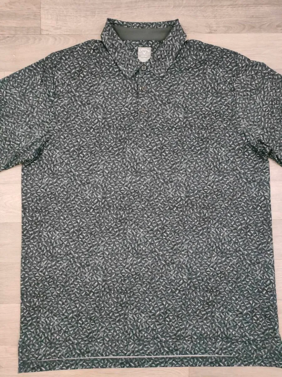 Callaway Patterned Golf Polo Shirt Mens XXL - Image 2