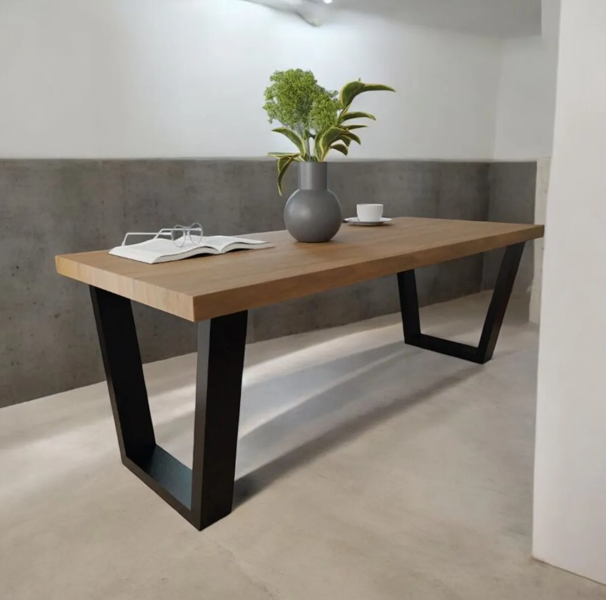 Metal Table Legs Type V Loft Style 77×70  Set of2 - Image 3