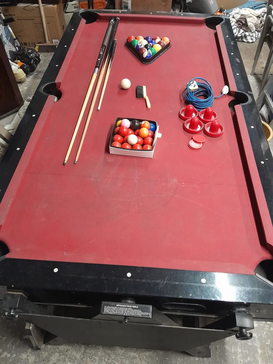 Pool table air hockey table - Image 3