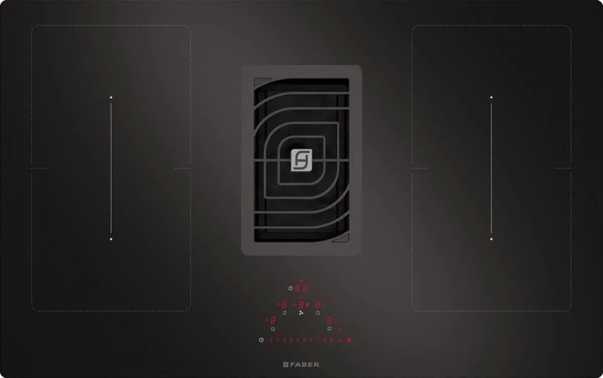 Extractor Hob 830mm Glass (New) - Image 1