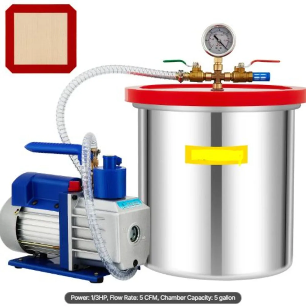 Vacuum Chamber with Pump Vacuum Chamber Kit 5 - Image 1