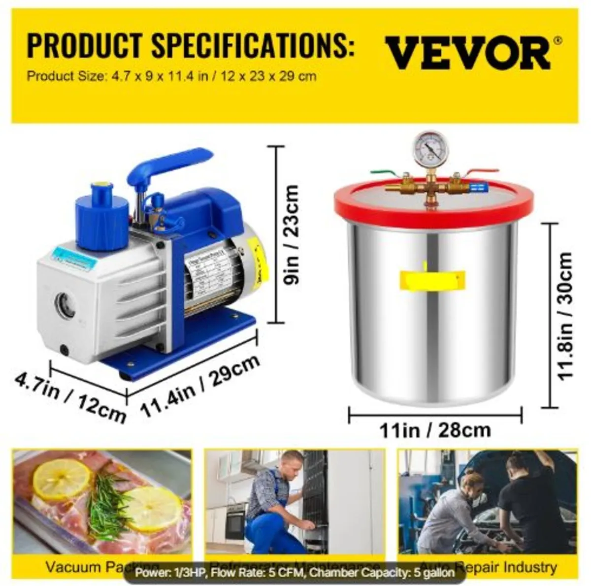 Vacuum Chamber with Pump Vacuum Chamber Kit 5 - Image 4
