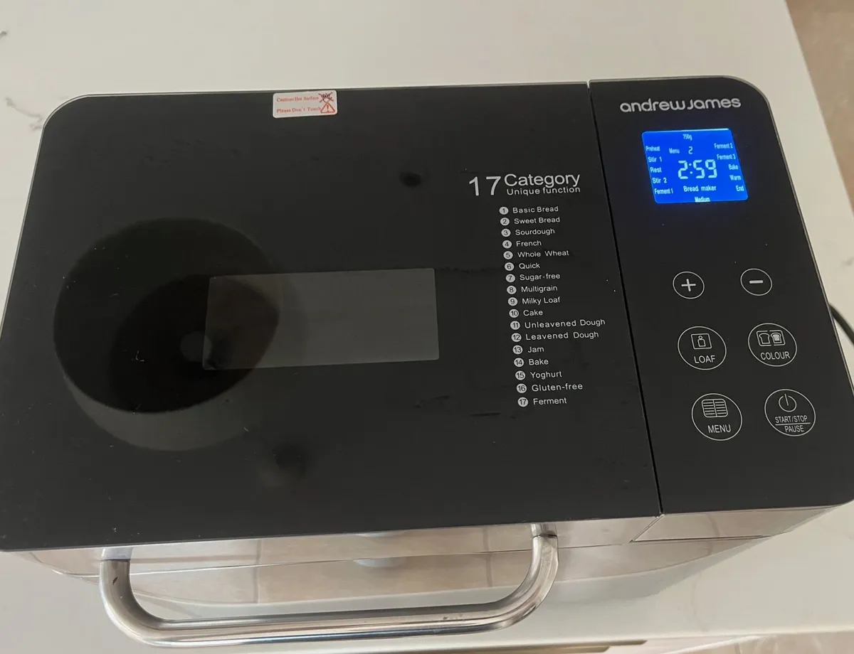 Andrew James Fresh Bake Digital Bread Maker - Image 3