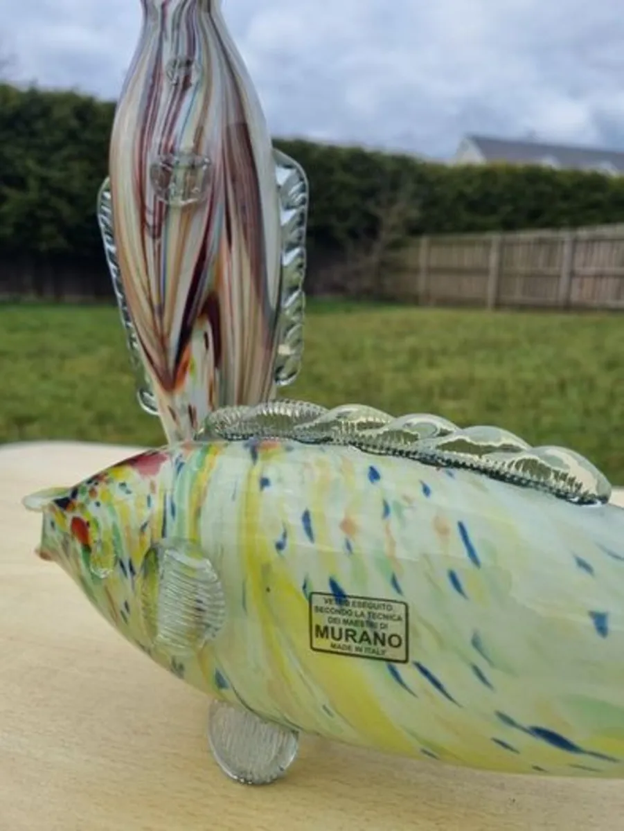 Two Murano Glass Fish - Image 1