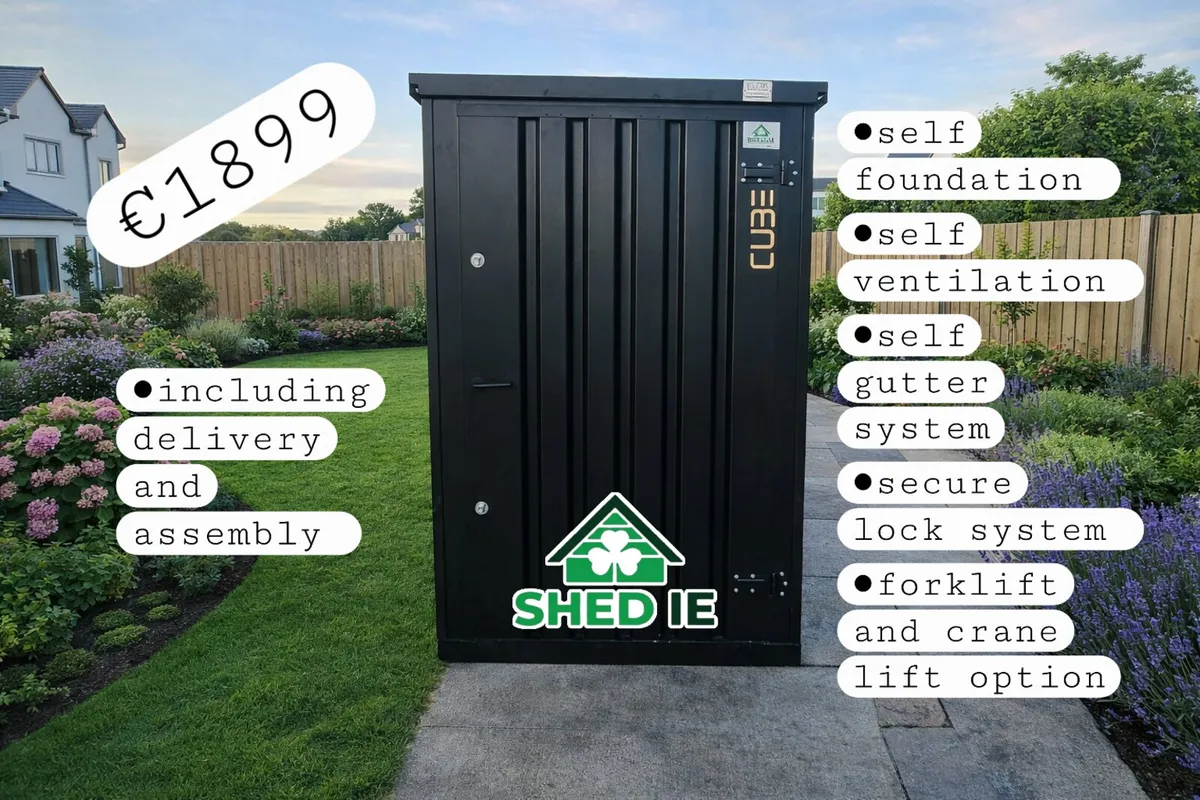 Garden shed, steel shed, motorcycle storage - Image 1
