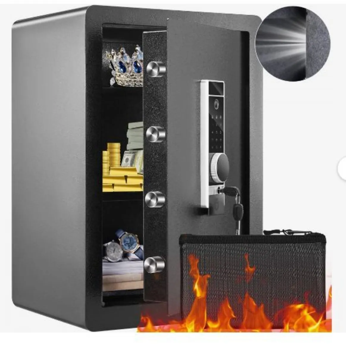 Safe, 62 L Home Safe, Steel Security - Image 3